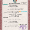 editable template, Bahamas vital record death certificate PSD template