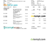 editable template, Bangladesh SB bank statement, Word and PDF template