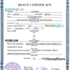 editable template, Bangladesh vital record death certificate PSD template, fully editable