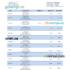 editable template, Burundi Finbank statement Word and PDF template