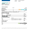 editable template, Cabo Verde Banco Inter-Atlântico bank statement Word and PDF template