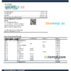editable template, Cambodia Acleda bank statement Word and PDF template