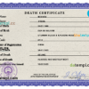editable template, China death certificate PSD template, completely editable