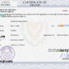 editable template, Cyprus vital record death certificate PSD template