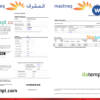 editable template, UAE Mashreq bank statement template in Word and PDF format, 4 pages