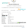 editable template, Equatorial Guinea death certificate Word and PDF template, completely editable