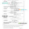 editable template, Fiji vital record death certificate Word and PDF template