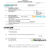 editable template, France vital record death certificate Word and PDF template