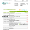 editable template, Germany Fidor bank statement, Word and PDF template