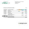 editable template, Germany Vonovia bank statement, Word and PDF template, 3 pages - Image 2