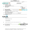editable template, Greece death certificate Word and PDF template, completely editable