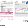editable template, India Axis bank statement, Word and PDF template, 3 pages