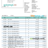 editable template, India Bandhan bank statement, Word and PDF template, 2 pages