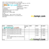 editable template, India City Union Bank statement, Word and PDF template