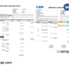 editable template, Indonesia BCA bank statement, Word and PDF template, 2 pages