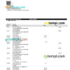 editable template, Malaysia Islamic RHB bank statement, Word and PDF template
