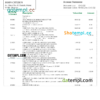 editable template, Morocco Credit Agricole bank statement Word and PDF template