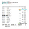 editable template, Taiwan Chang Hwa Bank statement, Excel and PDF template