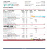 editable template, Tanzania BancABC bank statement, Excel and PDF template