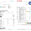 editable template, United Kingdom Absa bank statement, Word and PDF template, 2 pages