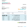 editable template, United Kingdom Bitwala bank statement, Word and PDF template