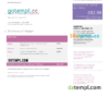 editable template, United Kingdom Npower utility bill, Word and PDF template