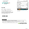 editable template, United Kingdom Virgin Media utility bill, Word and PDF template