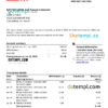 editable template, USA Bay First bank statement, Word and PDF template, 2 pages, version 2