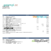 editable template, USA Massachusetts Rockland Trust bank statement Word and PDF template