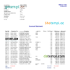 editable template, USA West Alabama bank statement Word and PDF template