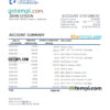 editable template, Uzbekistan KDB bank statement, Excel and PDF format