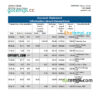 editable template, Yemen Housing bank statement, Excel and PDF template