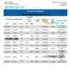 editable template, Yemen Housing Bank statement Word and PDF template