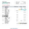 editable template, Zimbabwe Stanbic bank statement, Excel and PDF template
