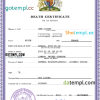 editable template, # certificate expert vital record death certificate universal PSD template