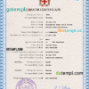 editable template, # certificate leader death universal certificate PSD template, completely editable