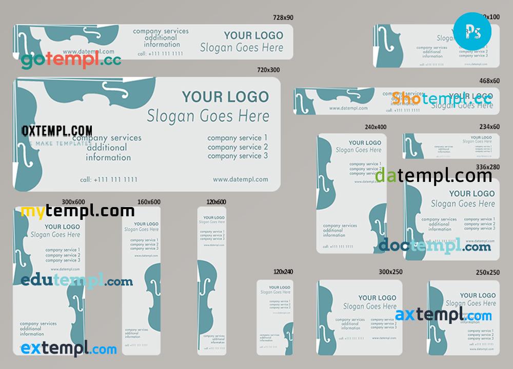 FREE editable template, # concert era editable banner template set of 13 PSD
