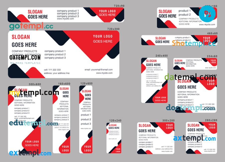 FREE editable template, # fresh spectra editable banner template set of 13 PSD