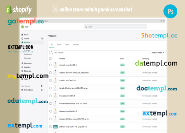 editable template, windows VPS completely ready online store Shopify hosted and products uploaded 30 - Image 2