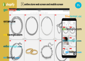 editable template, luxury accessories completely ready online store Shopify hosted and products uploaded 30