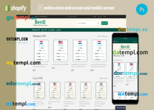 windows VPS completely ready online store Shopify hosted and products uploaded 30