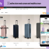 editable template, traveler’s suitcase completely ready online store Shopify hosted and products uploaded 30