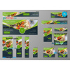 FREE editable template, # kitchen fuel editable banner template set of 13 PSD