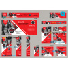 FREE editable template, # lift hause editable banner template set of 13 PSD