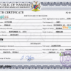 editable template, # of deluxe vital record death certificate universal PSD template