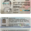 editable template, Netherlands residence permit PSD template, fully editable, with fonts