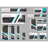 FREE editable template, # publicy editable banner template set of 13 PSD