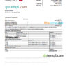 editable template, Syria Al Baraka bank statement, Excel and PDF template