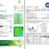 editable template, Australia Energy Australia electricity utility bill template in Word and PDF format, 3 pages