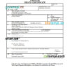 editable template, Croatia vital record death certificate Word and PDF template